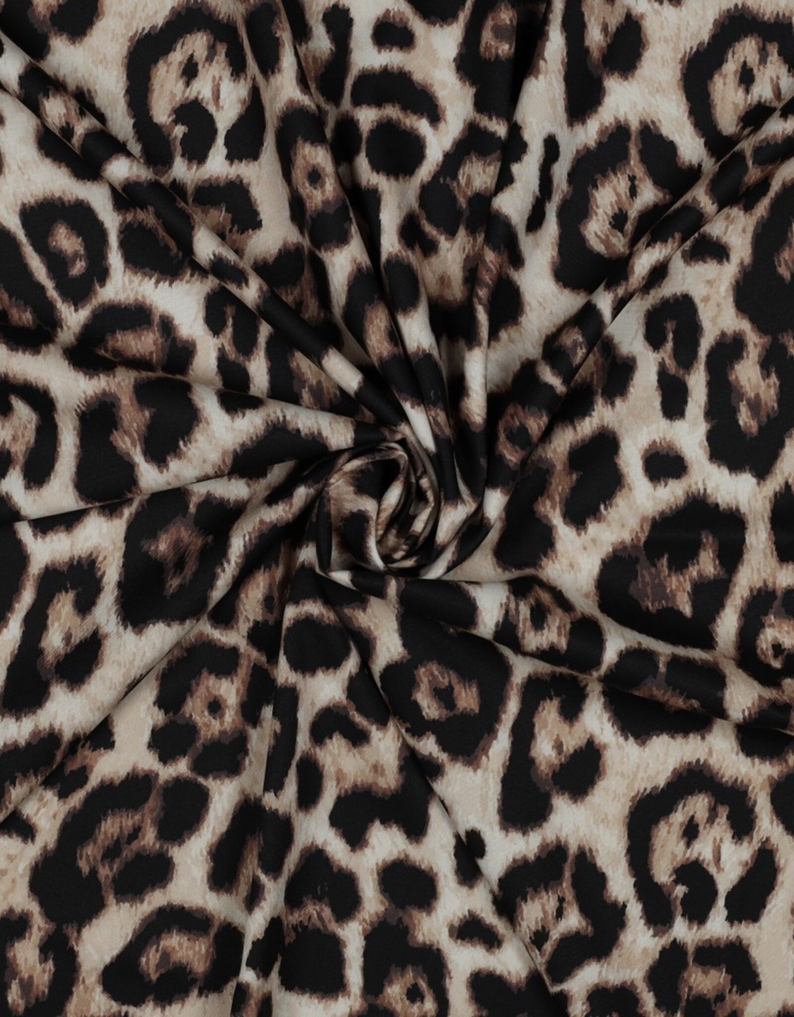 Satijn dierenvlekken leopard bruin