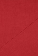 Double Gauze Uni bordeau