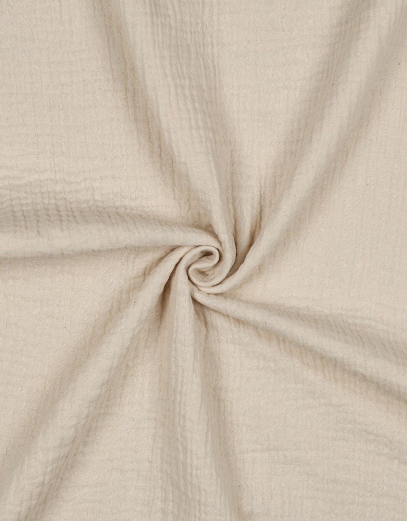 Double Gauze Uni gebroken wit