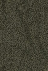 Teddy fleece boucle dubbelzijdig kaki
