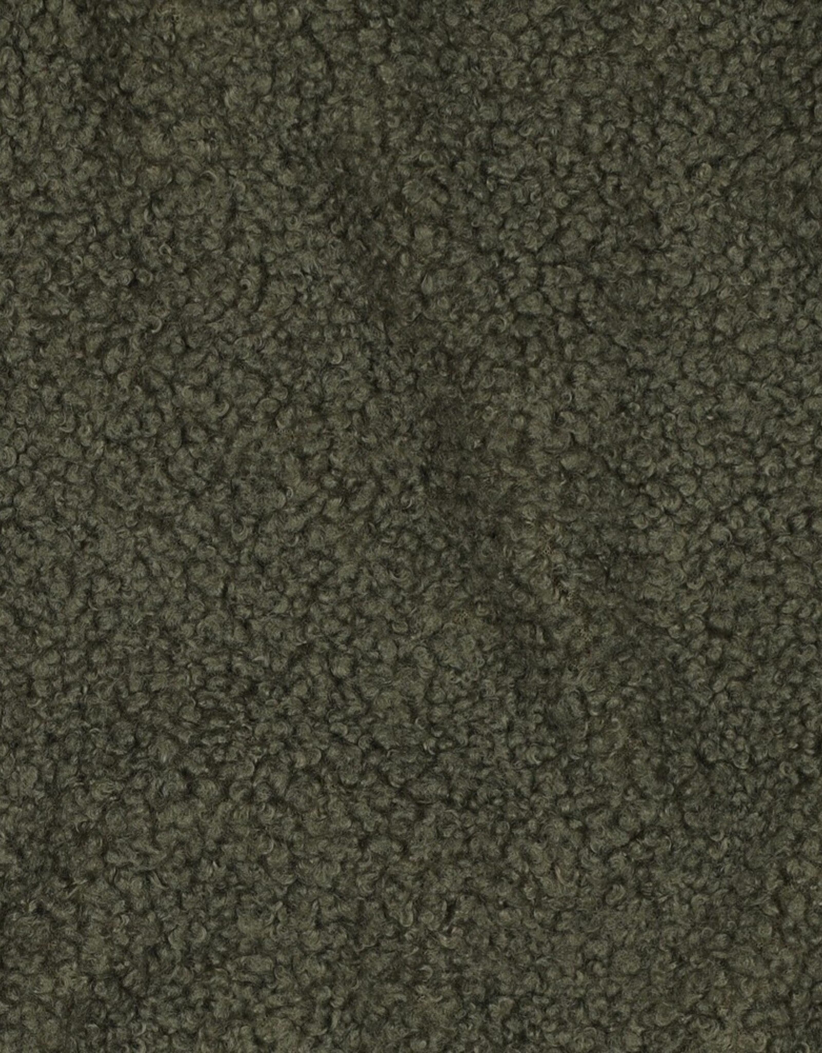 Teddy fleece boucle dubbelzijdig kaki