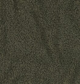 Teddy fleece boucle dubbelzijdig kaki