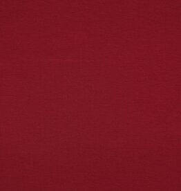 Uni katoen Wijnrood
