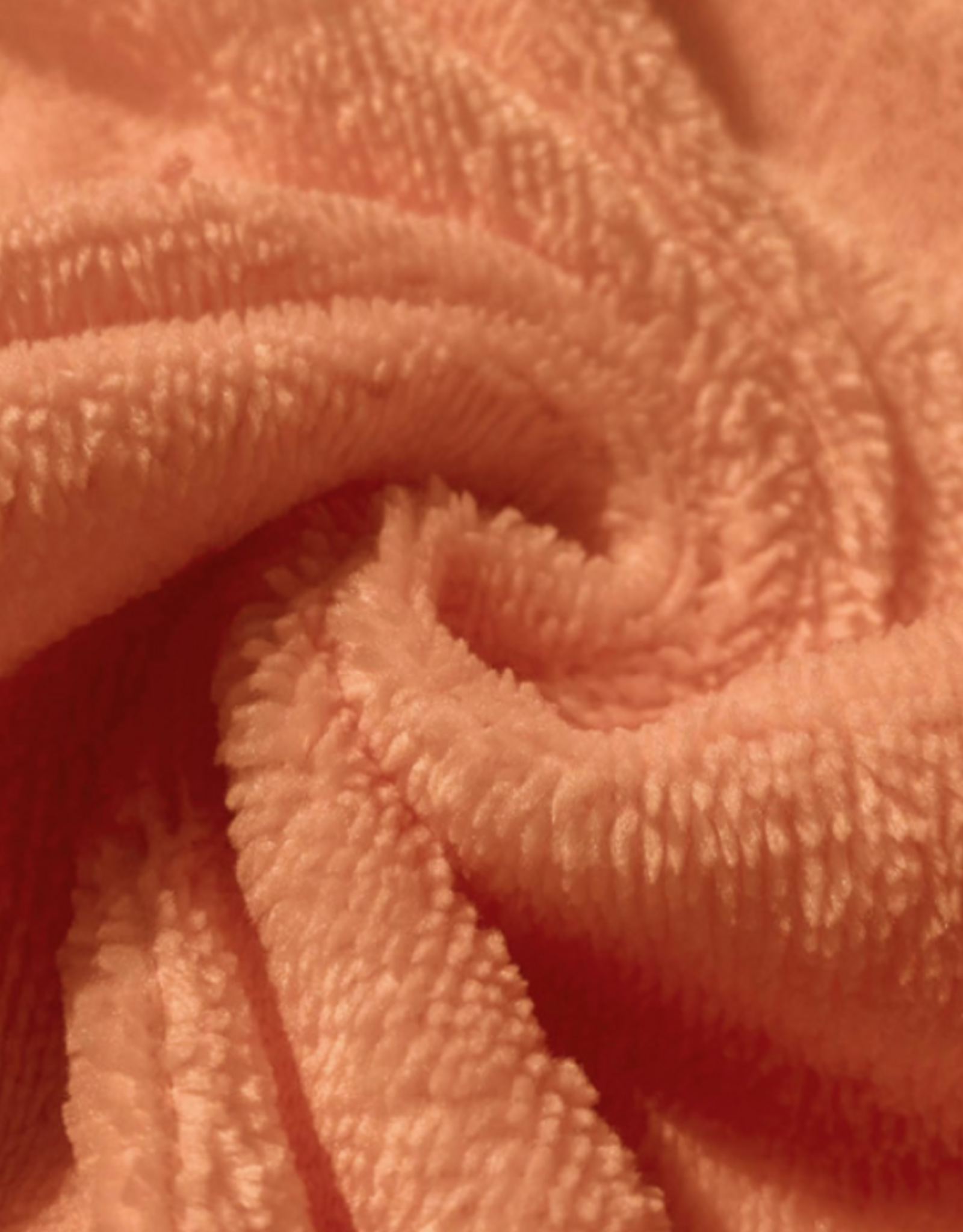 Bamboe micro terry badstof Marsala - koraal