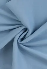 Geribbelde boordstof lichtblauw 90cm rondgebreid