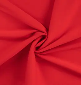 Geribbelde boordstof zacht rood 90cm rondgebreid