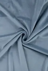 Fluweel velours supersoft - oudblauw