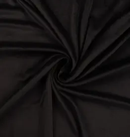 Fluweel velours supersoft - zwart
