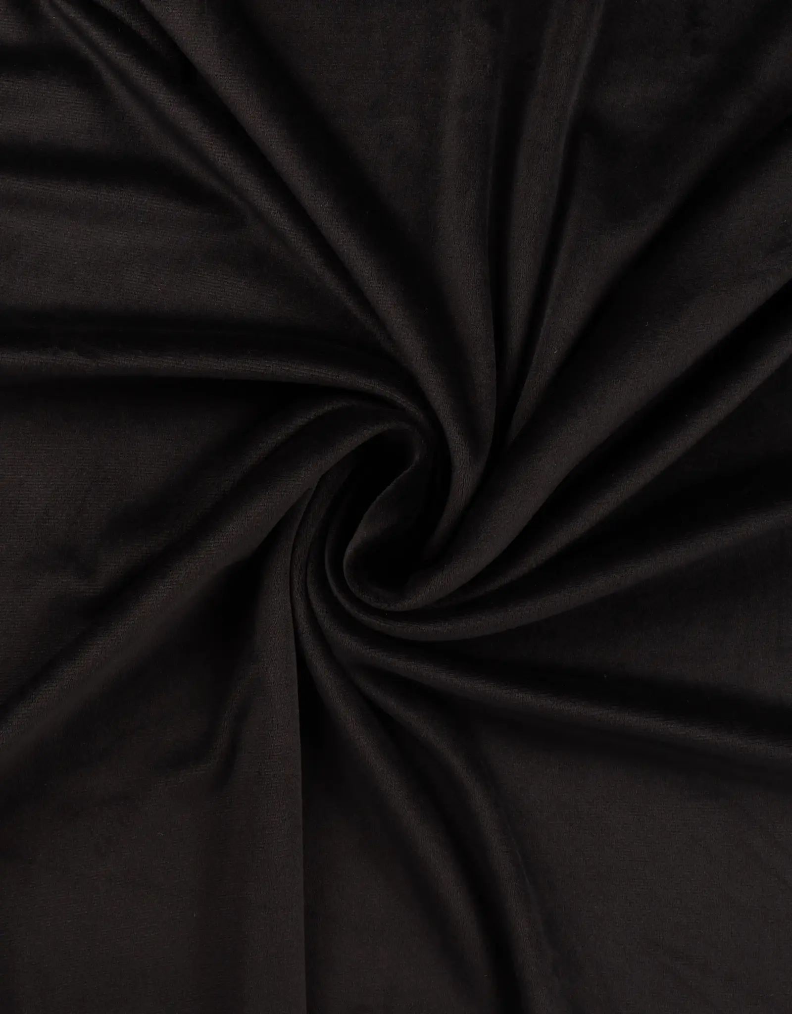 Fluweel velours supersoft - zwart