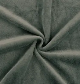 COUPON 60X160CM Alpenfleece uni oudgroen