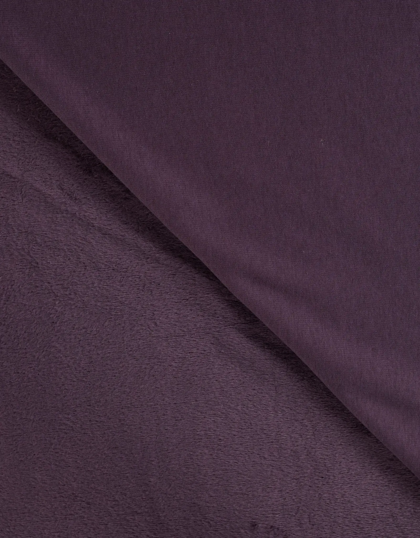 Alpenfleece uni aubergine