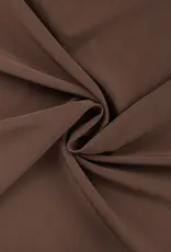 Scuba crepe 2way licht donkerbruin