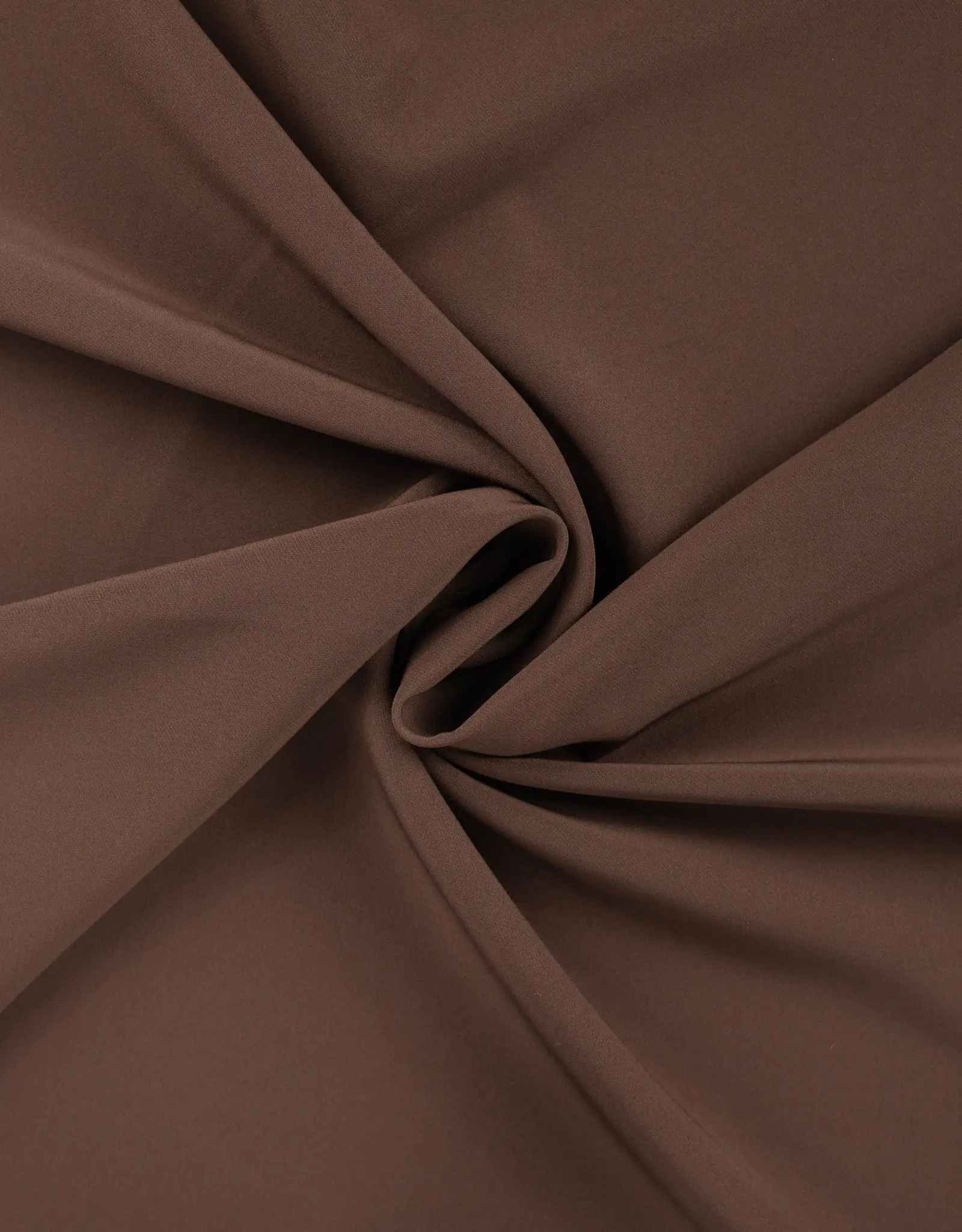 Scuba crepe 2way licht donkerbruin
