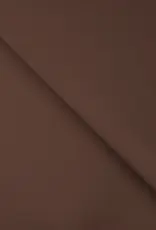 Scuba crepe 2way licht donkerbruin