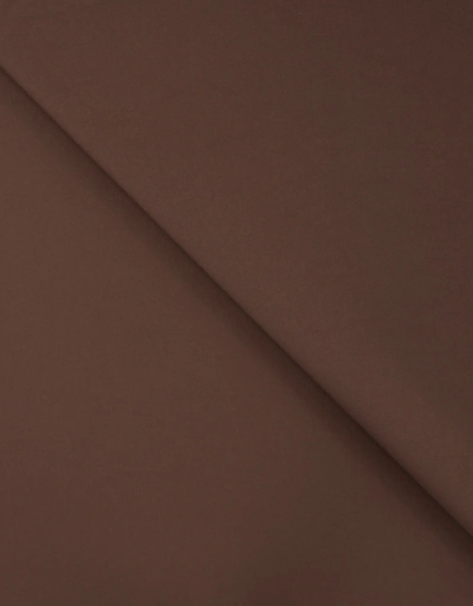 Scuba crepe 2way licht donkerbruin