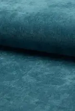 Corduroy 21w washed look met lichte stretch - Blue Petrol