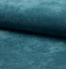 Corduroy 21w washed look met lichte stretch - Blue Petrol