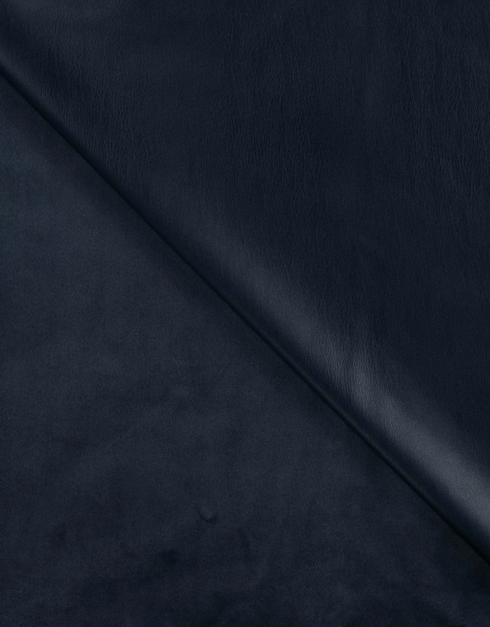 Soepel kunstleder elastisch met velours binnenzijde - zwart