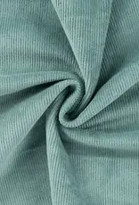 Corduroy met stretch - 8W washed - deep mint