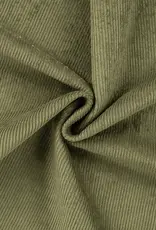 Corduroy met stretch - 8W washed - light kaki