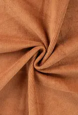 Corduroy met stretch - 8W washed -  cognac