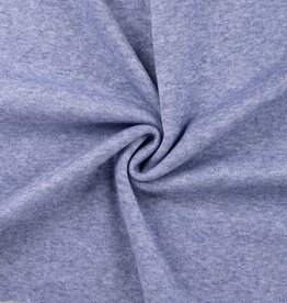 COUPON 95X160CM Vormvast viscose breisel denim mélange