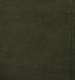 Juna elastisch ribfluweel army green kaki