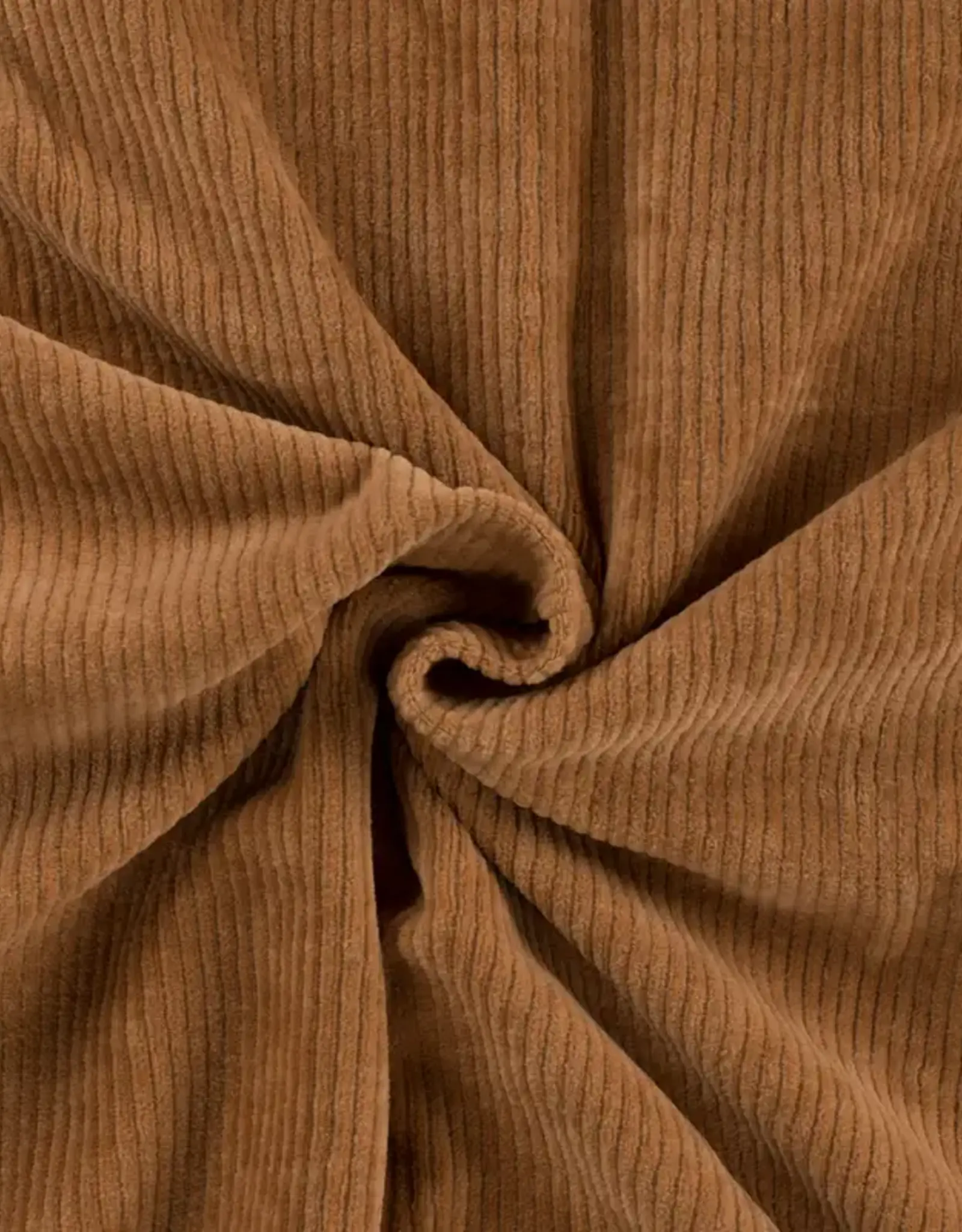 Juna elastisch ribfluweel caramel