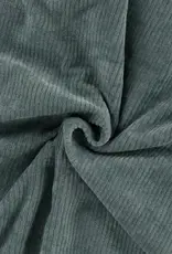 Juna elastisch ribfluweel dark mint