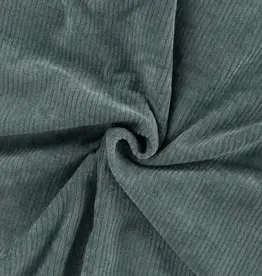 Juna elastisch ribfluweel dark mint