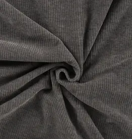 Juna elastisch ribfluweel grey mélange