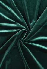 Glanzend fluweel velours - donkergroen