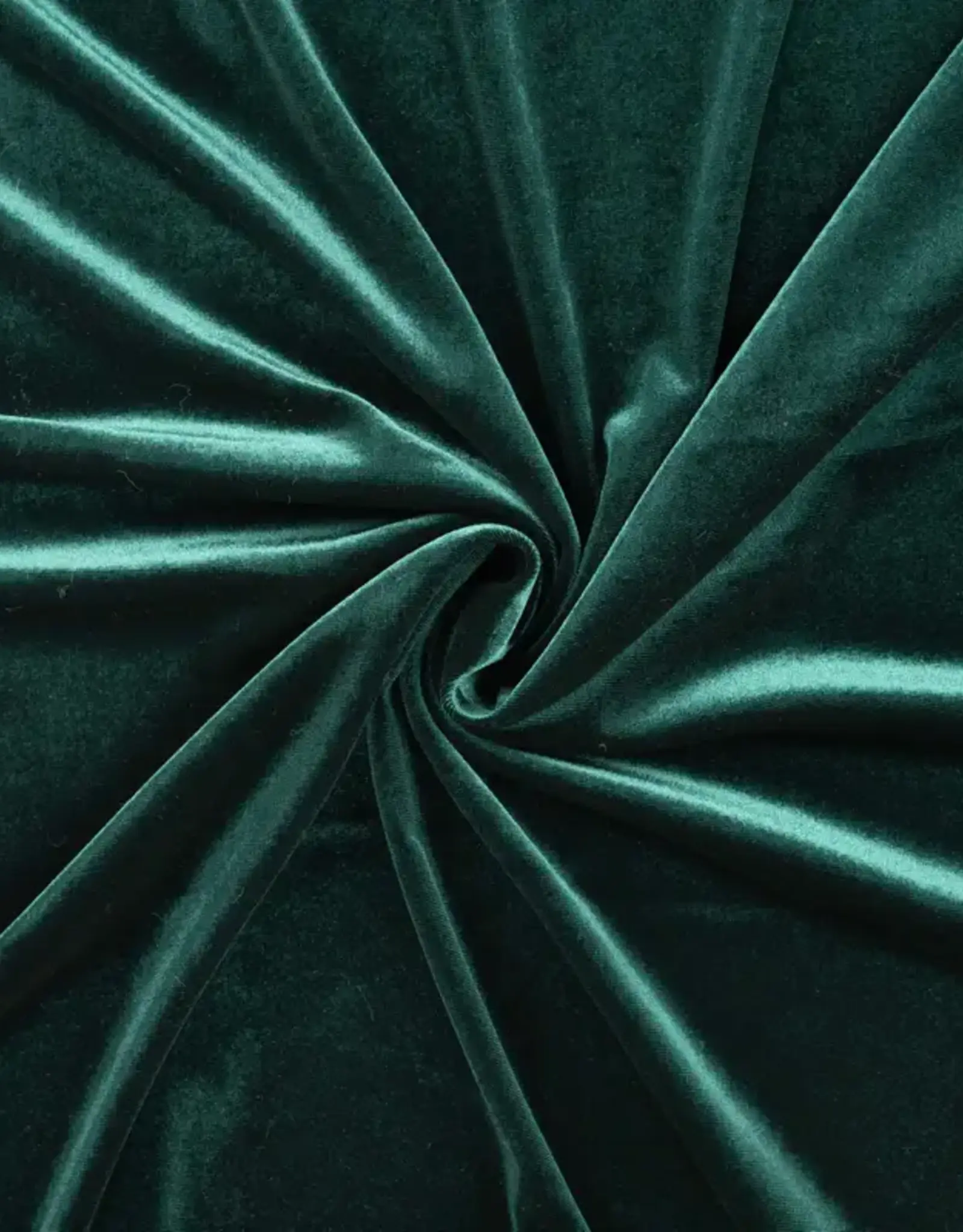 Glanzend fluweel velours - donkergroen