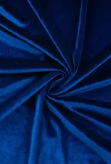 Glanzend fluweel velours - royal blue