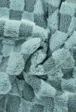 Checked Fur donker munt