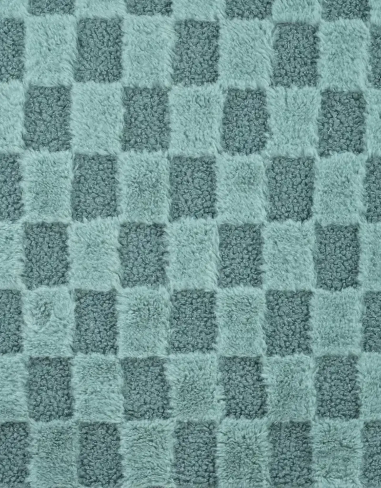 Checked Fur donker munt