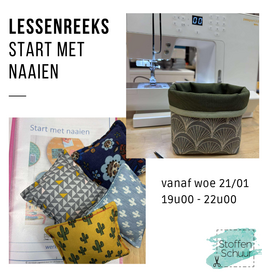Lessenreeks start met naaien in 5 lessen januari 2026