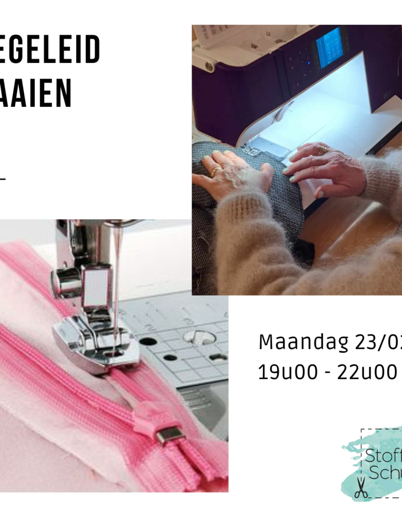 Begeleid naaien maandagavond 23/02
