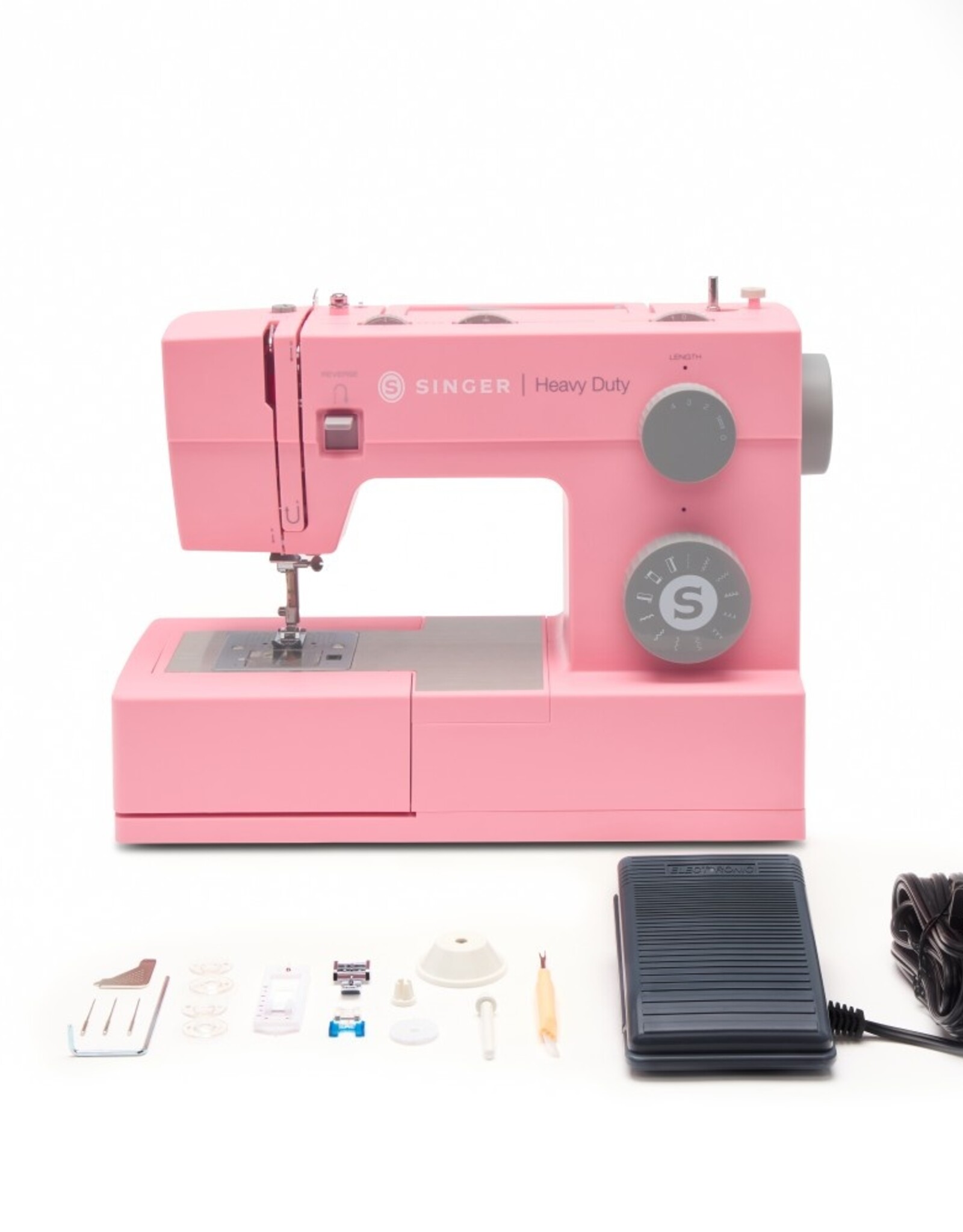 PROMOSET Singer Heavy Duty PINK 4411 + GRATIS NAAISTERSCHAAR SINGER