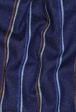 Denim strepen indigo/roest