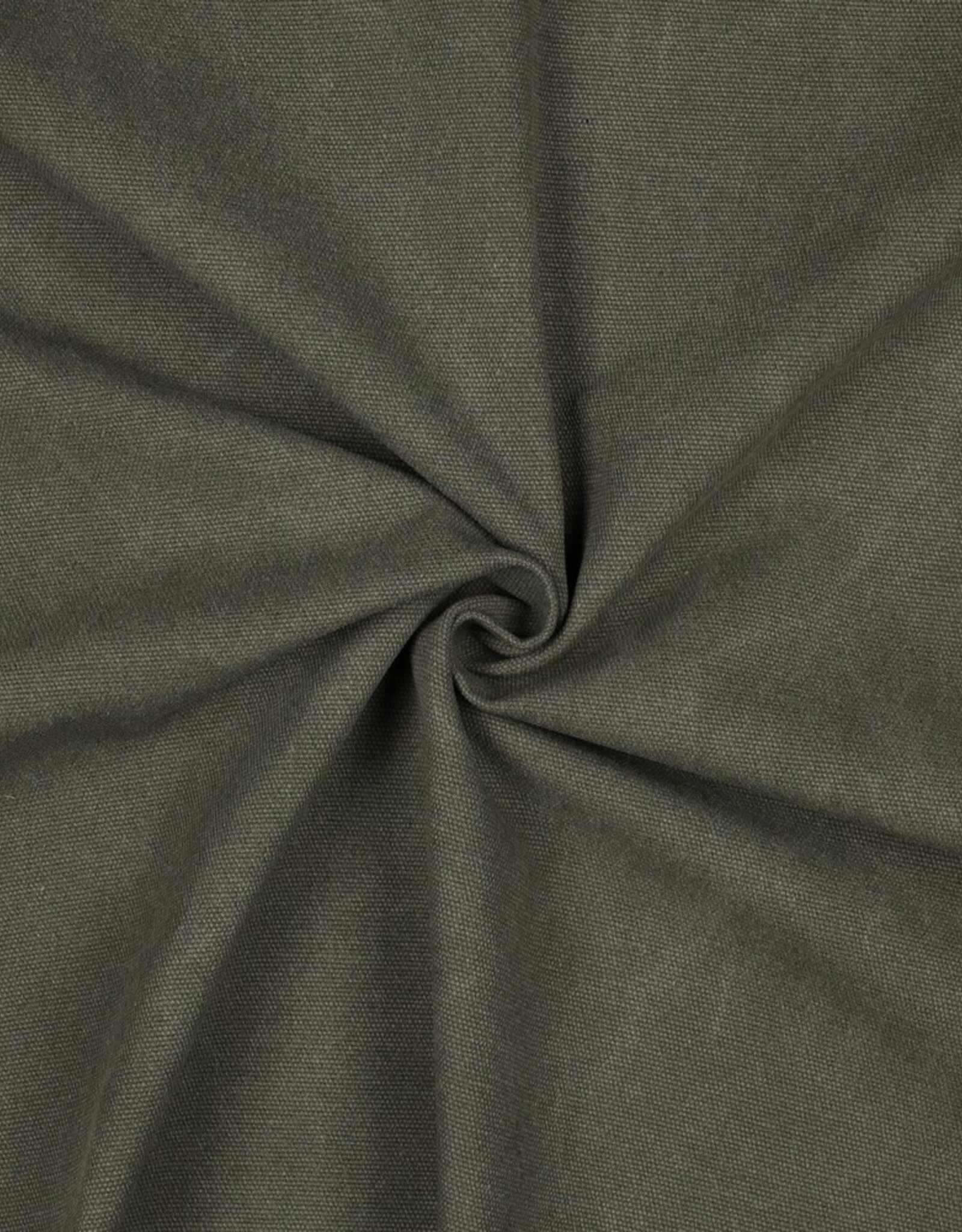 Stonewashed canvas legergroen