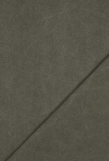 Stonewashed canvas legergroen