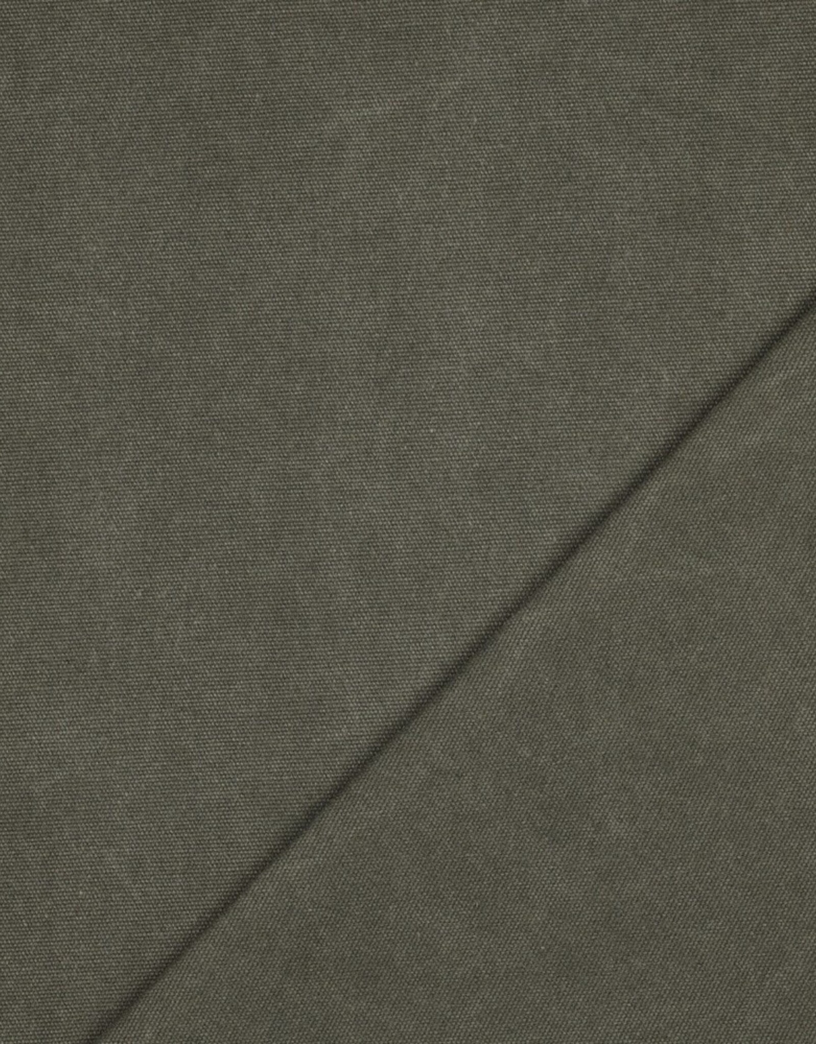 Stonewashed canvas legergroen
