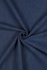 Stonewashed canvas jeansblauw