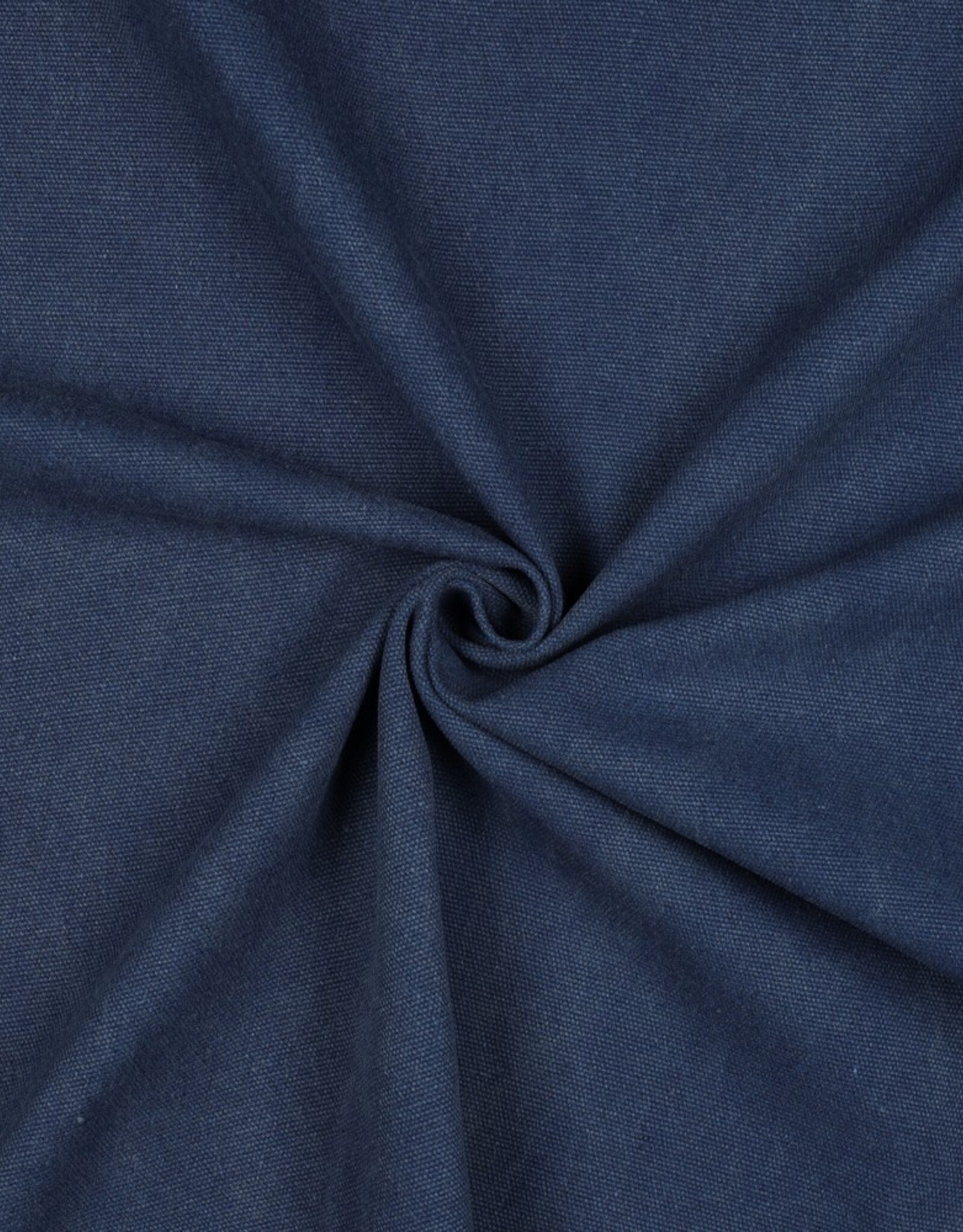 Stonewashed canvas jeansblauw