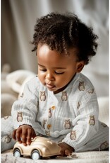 Double gauze wit digitale beren cute bears