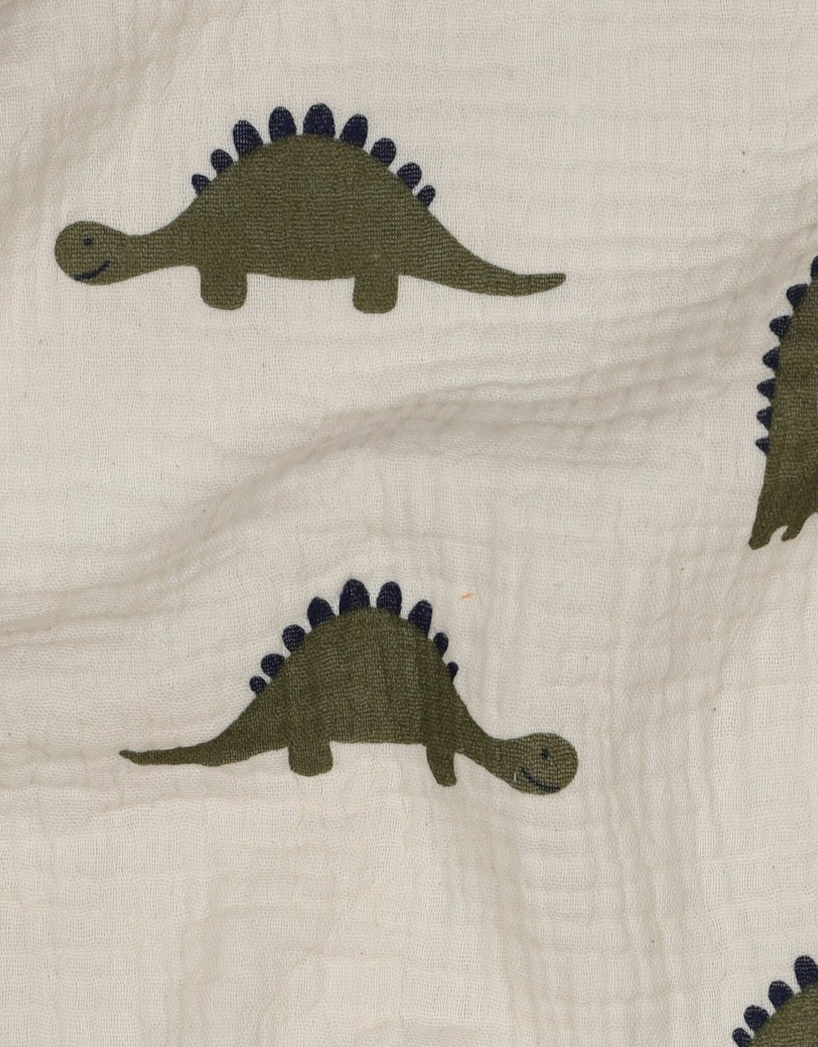 Double gauze zand kaki dinosaurus cute dino