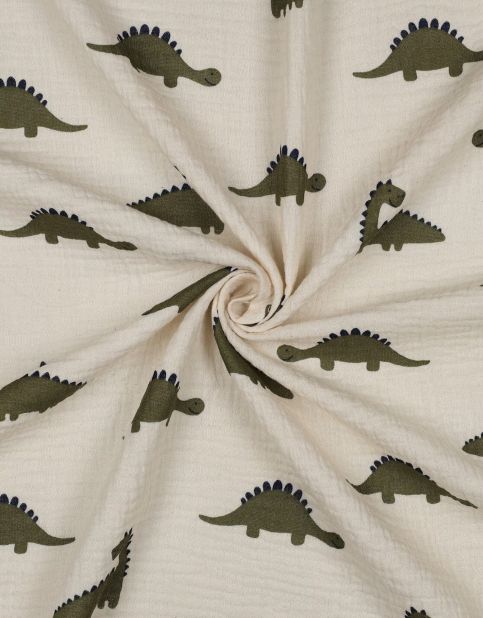 Double gauze zand kaki dinosaurus cute dino