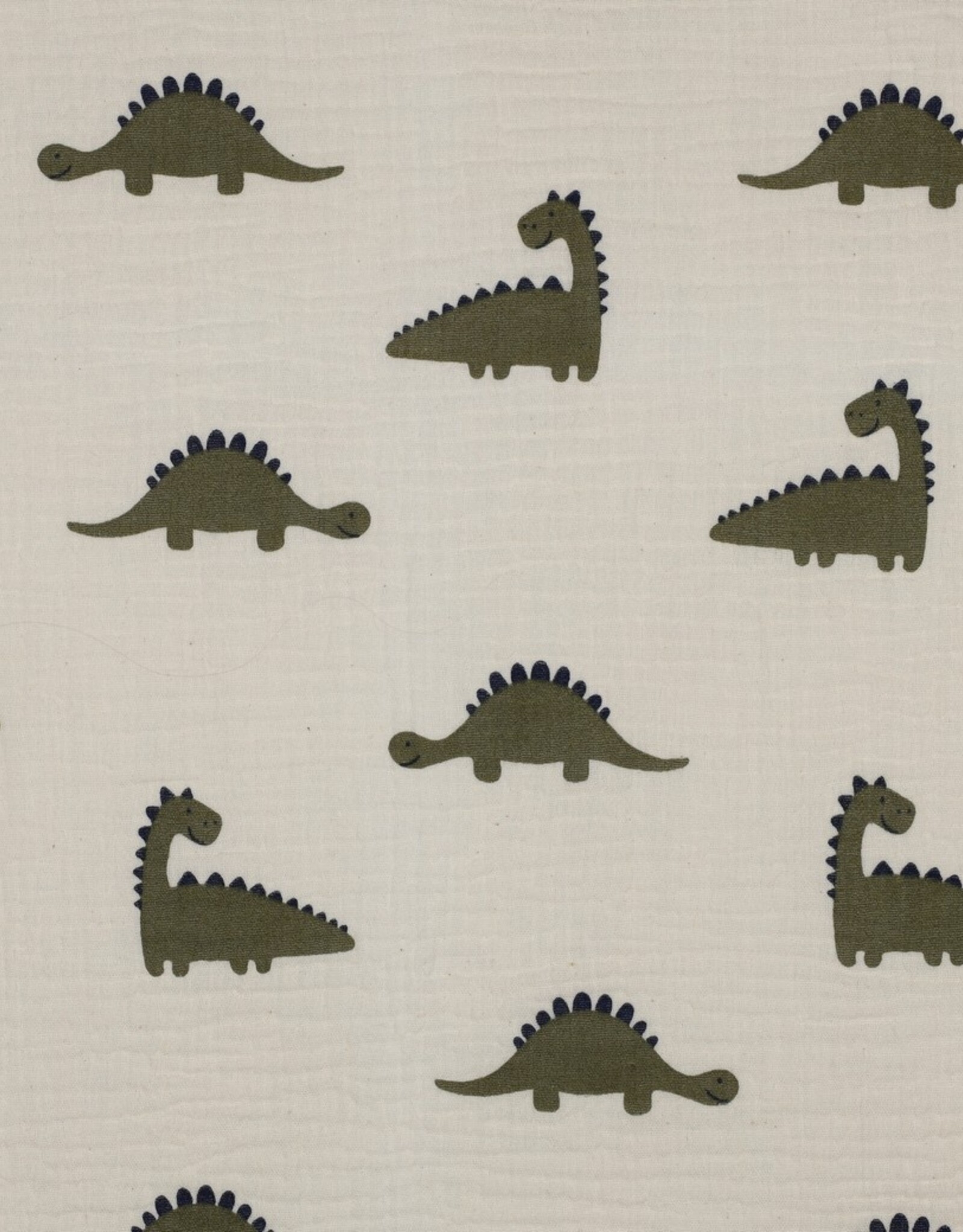 Double gauze zand kaki dinosaurus cute dino