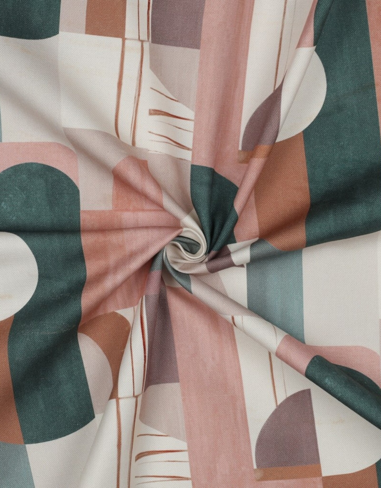 Canvas digital print abstract art pastel pink greens